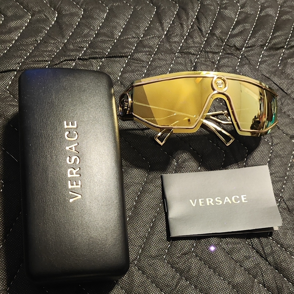 Versace Gold-Tinted Sunglasses
